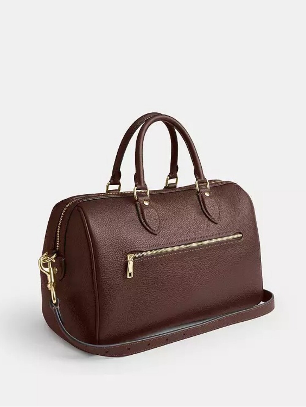 NWT! Coach Large Rowan Satchel In Gold/MAPLE 🍁 Style No. CES11 - Picture 3 of 11